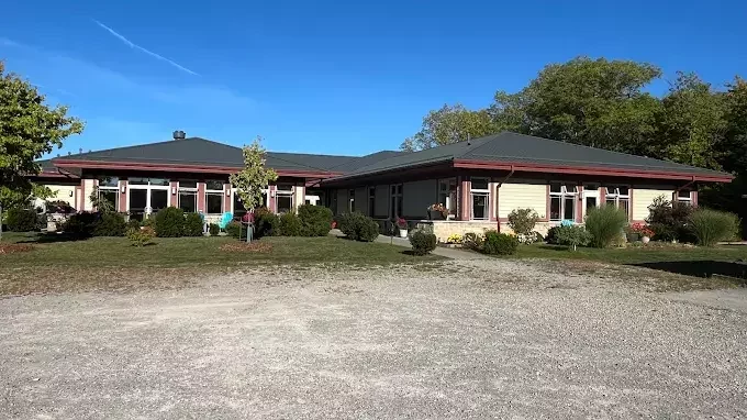 Jericho House showing the side entrance from parking lot